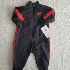 Nike Baby Boys Long Sleeve Tricot Taping Full Zip Coverall NWT